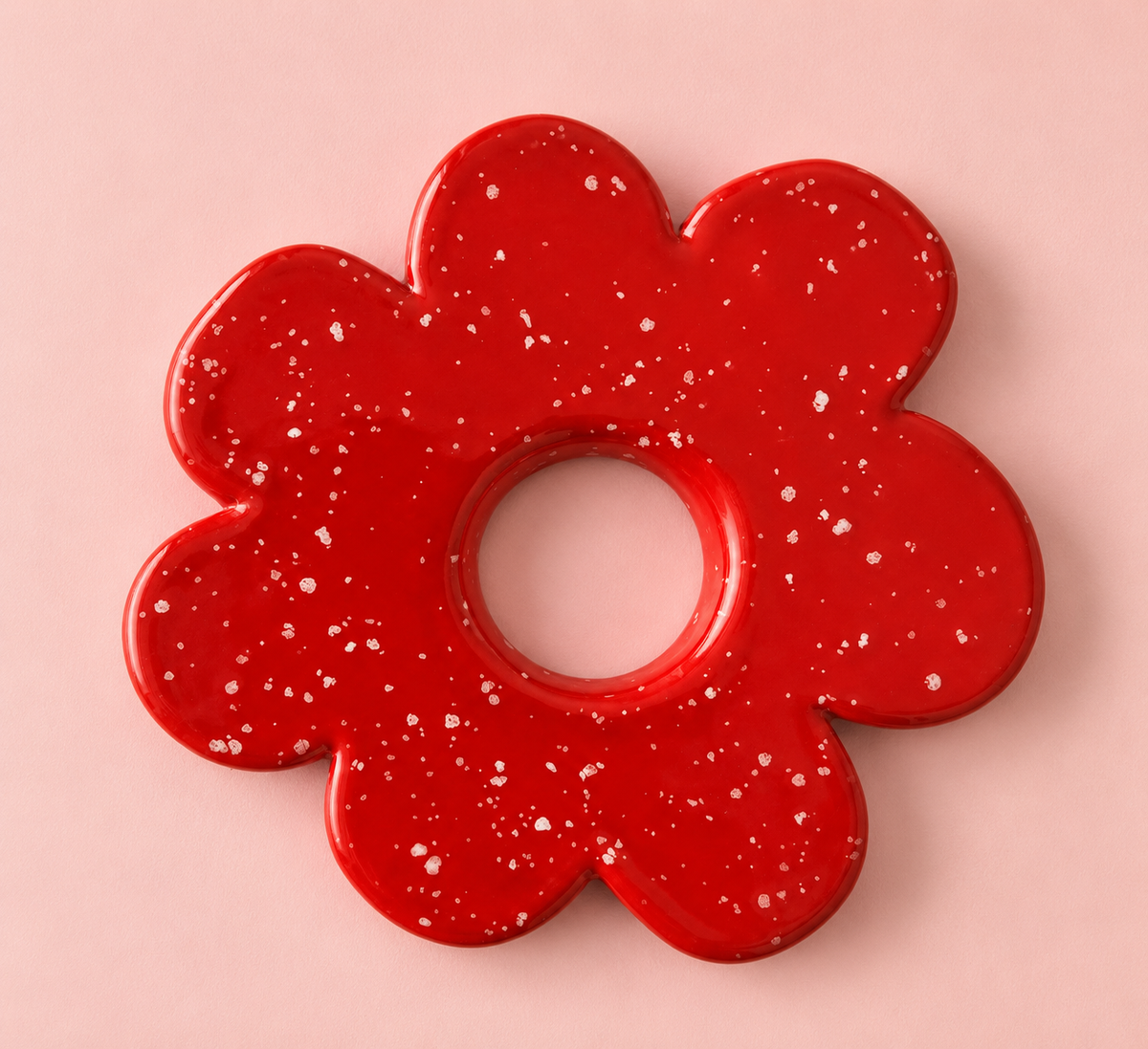 Cadre Fleur Rouge