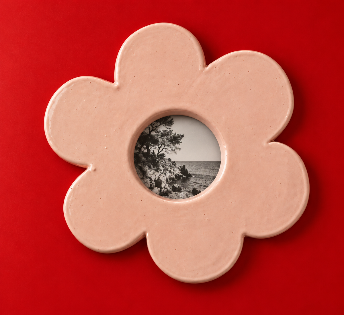Cadre Fleur ROSE